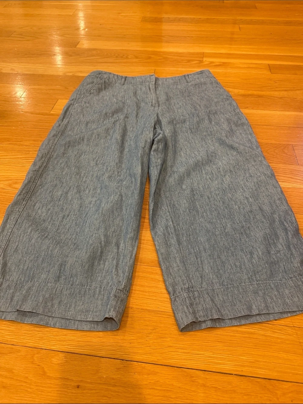 Talbots linen blend cropped pants size 8P.